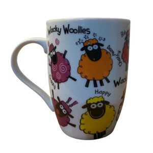 WACKY Woollies Ceramic Coffee Tea Cup Ireland EUC